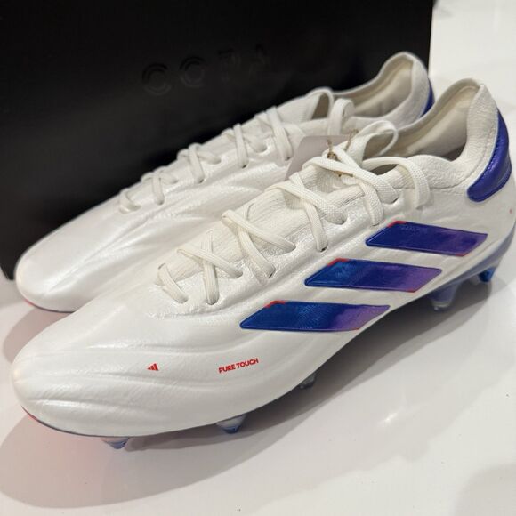 adidas Men’s Copa Pure 2 Elite SG Fabric White IG6395 Size 9 Soccer Cleats NWB main image 11
